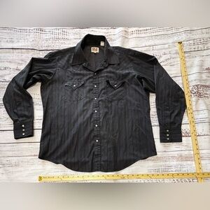 Men’s Ely Cattleman Pearl Snap Long Sleeve Button Down Shirt